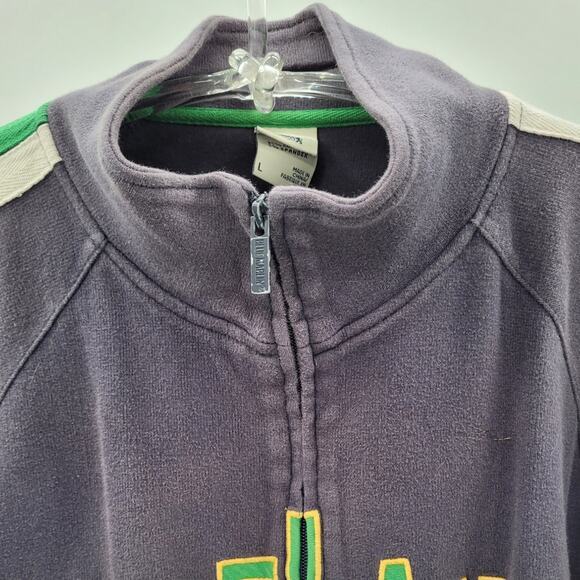 Blue Marlin Ireland Embroidered Zip Front Raglan Long Sleeve Trainer Sweatshirt - Picture 6 of 16
